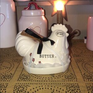 Rae Dunn BUTTER Rooster Shaped Butter Dish